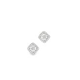 14k White Gold .66ct G VS2 Diamond Square Jacket Earrings